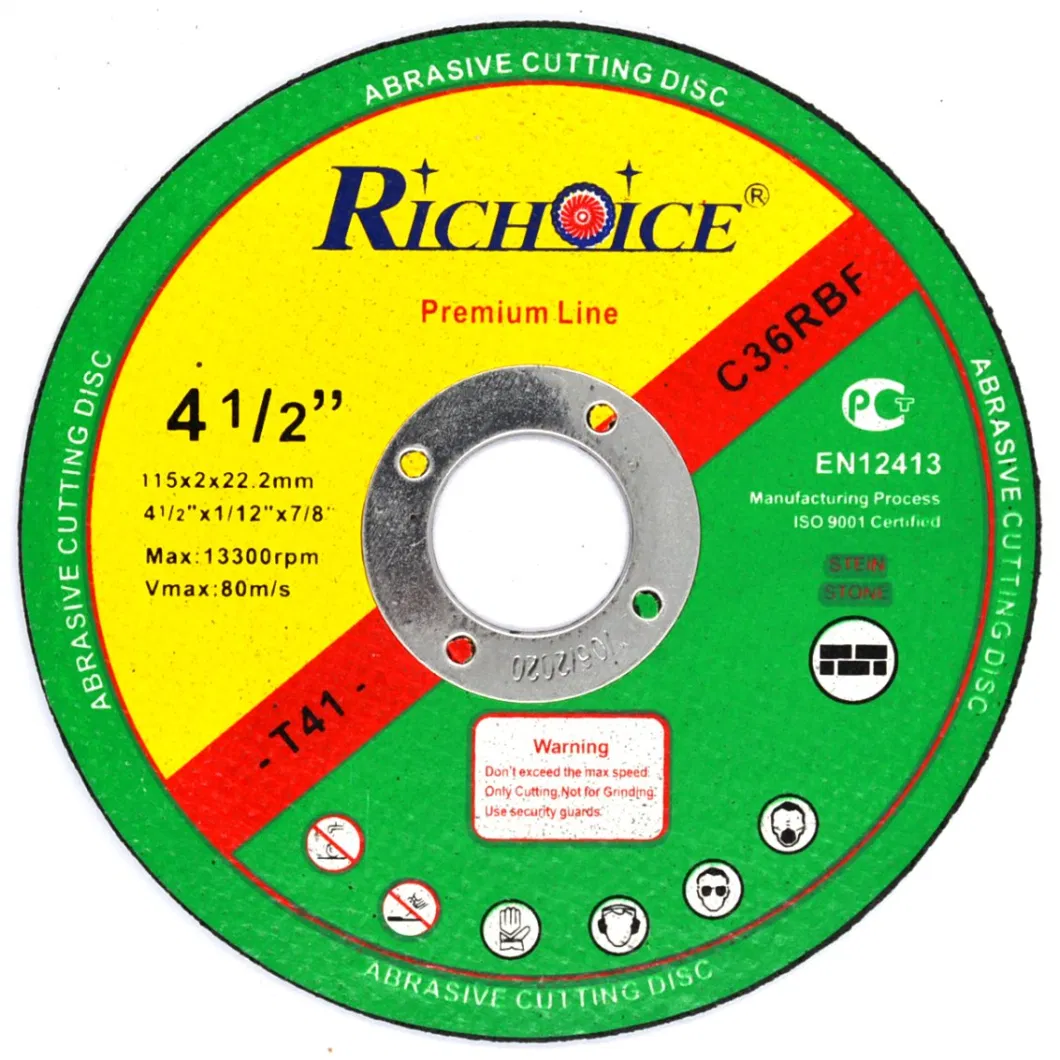 115mm Abrasive Cutting Disc for Metal with MPA Certificate
