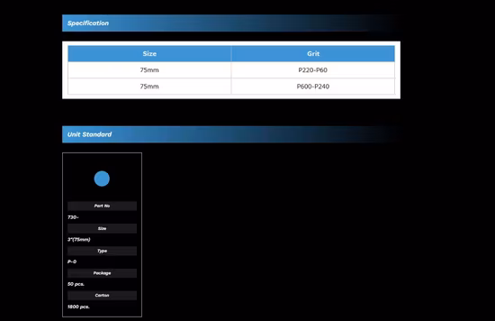 Hook and Loop Sanding Disc for Orbital Sandpaper