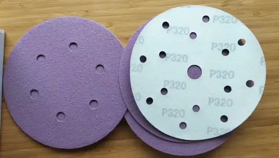 Multi Holes 6 Inch 150mm Aluminum Oxide Sanding Disc Hook & Loop Sandpaper Disc Auto Abrasive Sand Paper