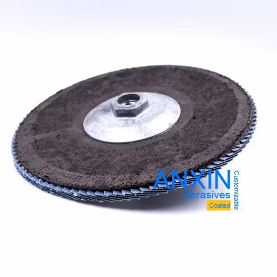 Zirconia Ceramic or Silicon Carbide Sandcloth Flap Disc with Metal Screw Backing